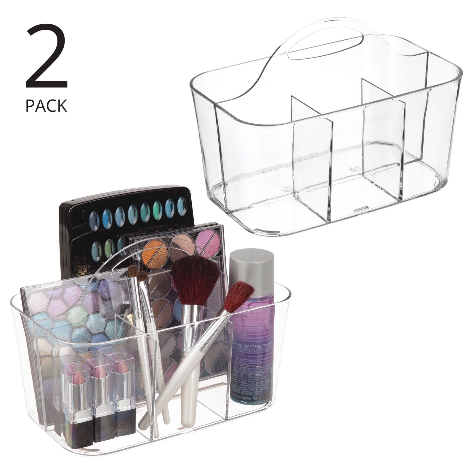 Foto 2 | Organizador De Maquillaje Caddy Tote Mdesign Lumiere  Paquete De 2 - Venta Internacional.