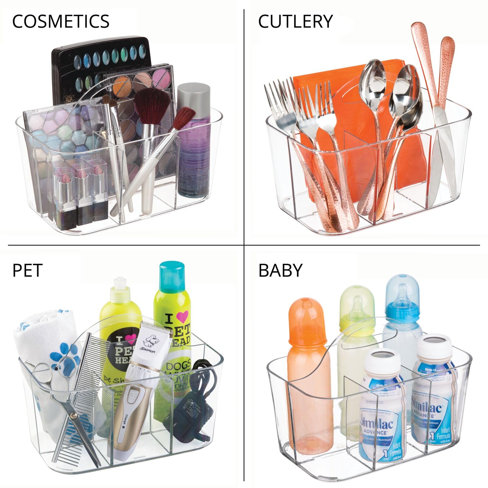 Foto 8 pulgar | Organizador De Maquillaje Caddy Tote Mdesign Lumiere  Paquete De 2 - Venta Internacional.
