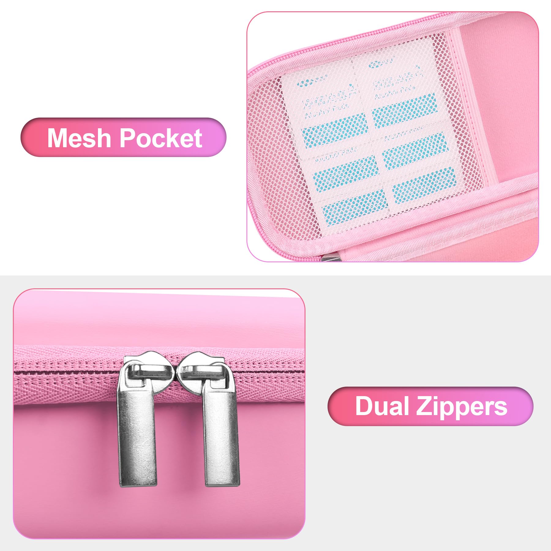 Foto 4 pulgar | Estuche De Viaje Bovke Para Asma  Inhalador  Espaciador Y Medicamento  Rosa - Venta Internacional.