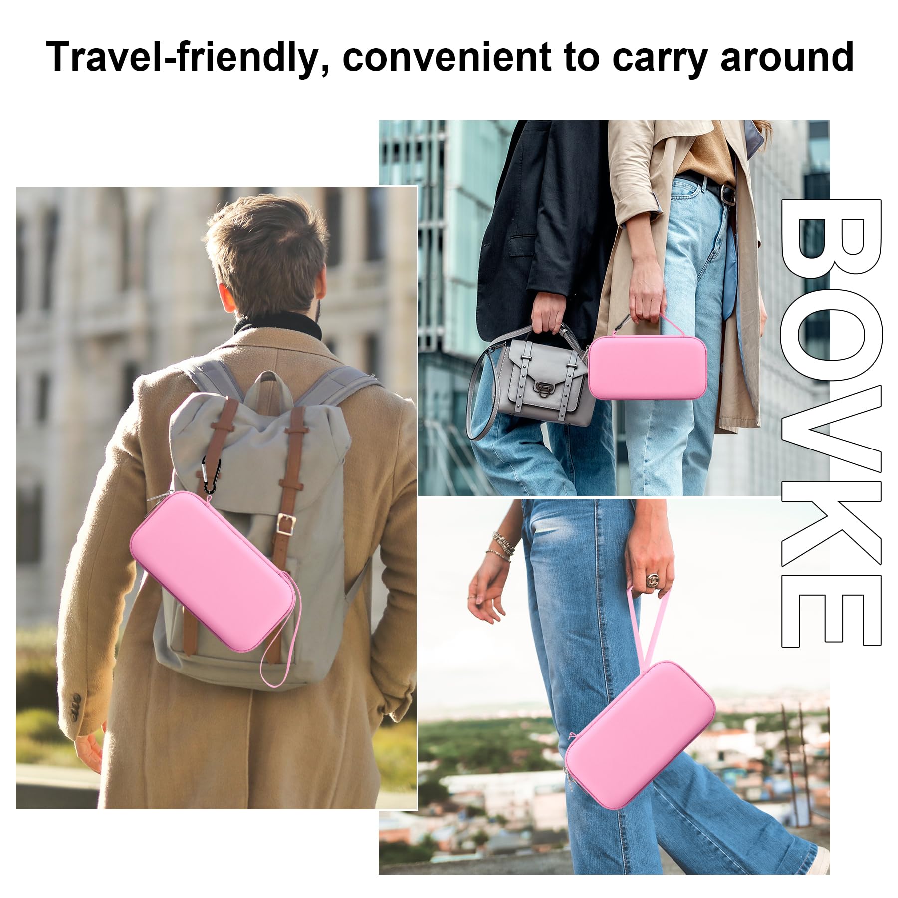 Foto 7 pulgar | Estuche De Viaje Bovke Para Asma  Inhalador  Espaciador Y Medicamento  Rosa - Venta Internacional.