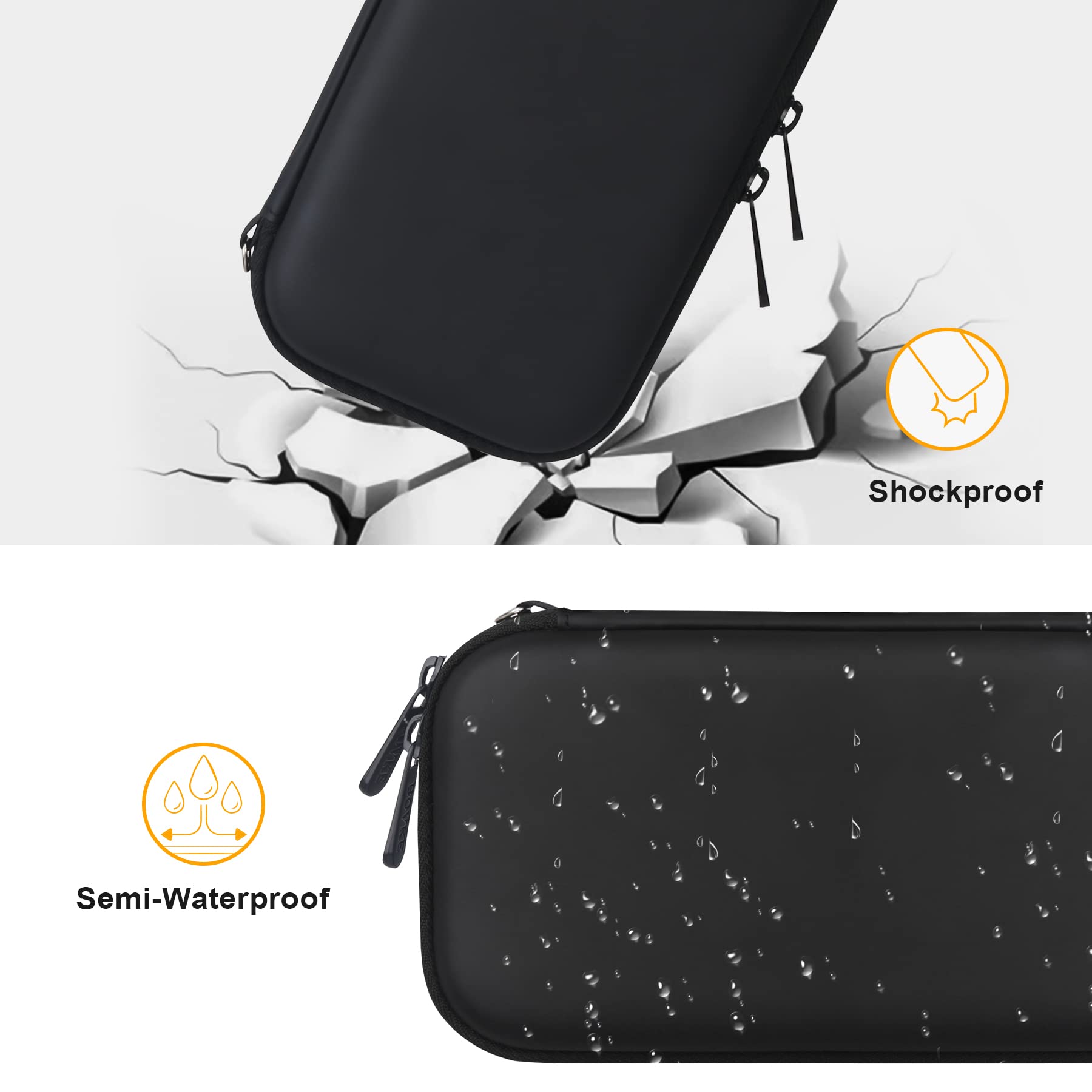 Foto 7 | Funda De Viaje Bovke Para Inhalador  Espaciador Y Mascarillas Para Asma  Color Negro - Venta Internacional.