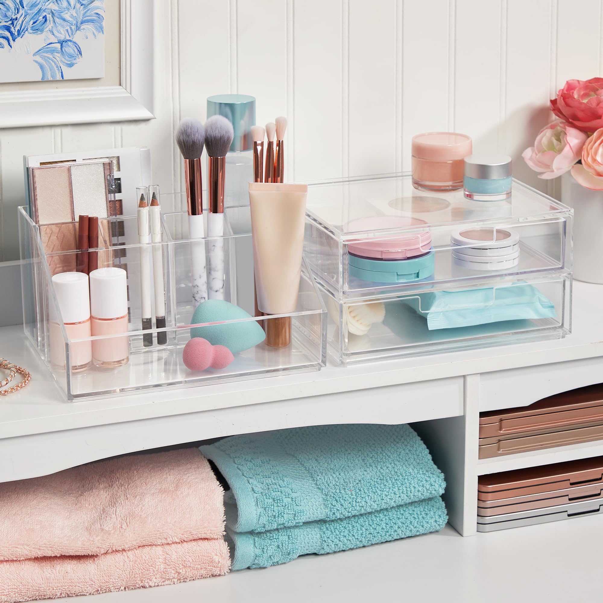 Foto 3 | Soporte Para Brochas De Maquillaje Y Organizador De Cajones Stori Chloe - Venta Internacional.