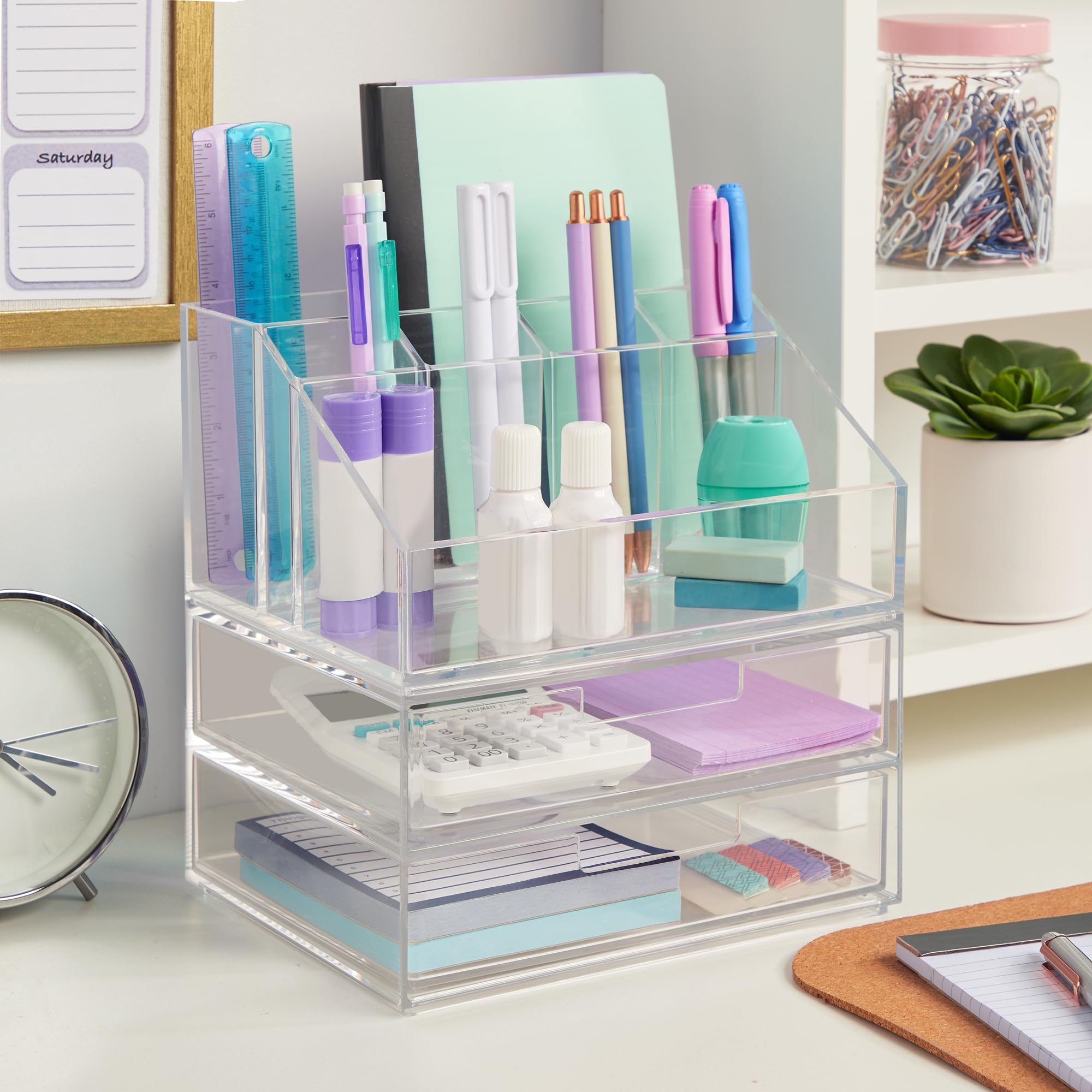 Foto 4 | Soporte Para Brochas De Maquillaje Y Organizador De Cajones Stori Chloe - Venta Internacional.