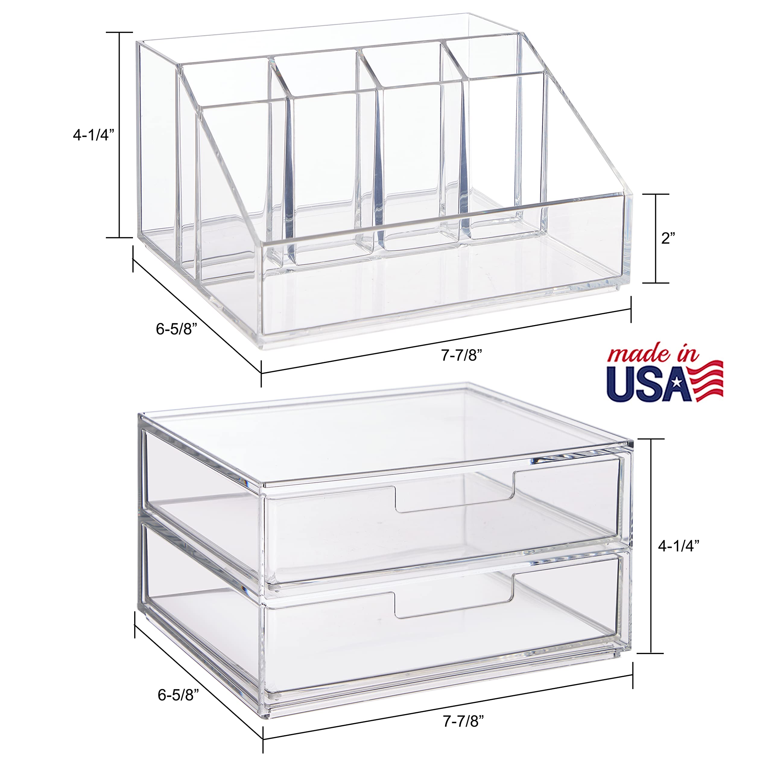 Foto 5 | Soporte Para Brochas De Maquillaje Y Organizador De Cajones Stori Chloe - Venta Internacional.