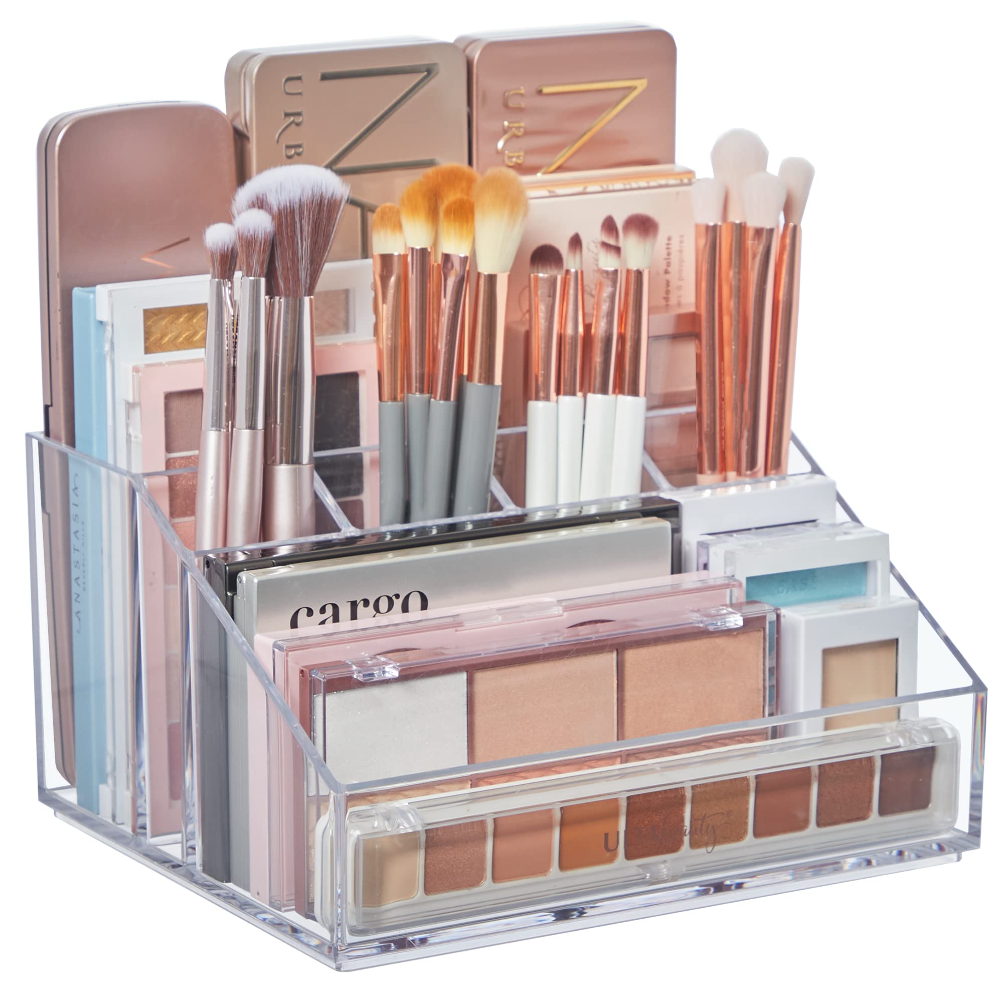 Foto 1 | Organizador De Maquillaje Stori Chloe De Plástico Transparente Con 6 Compartimentos - Venta Internacional.