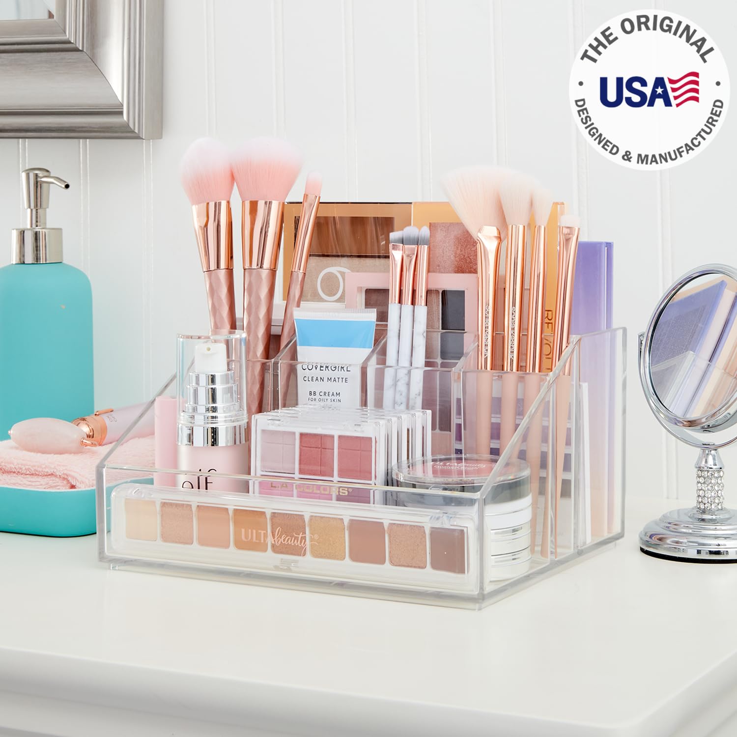 Foto 2 | Organizador De Maquillaje Stori Chloe De Plástico Transparente Con 6 Compartimentos - Venta Internacional.