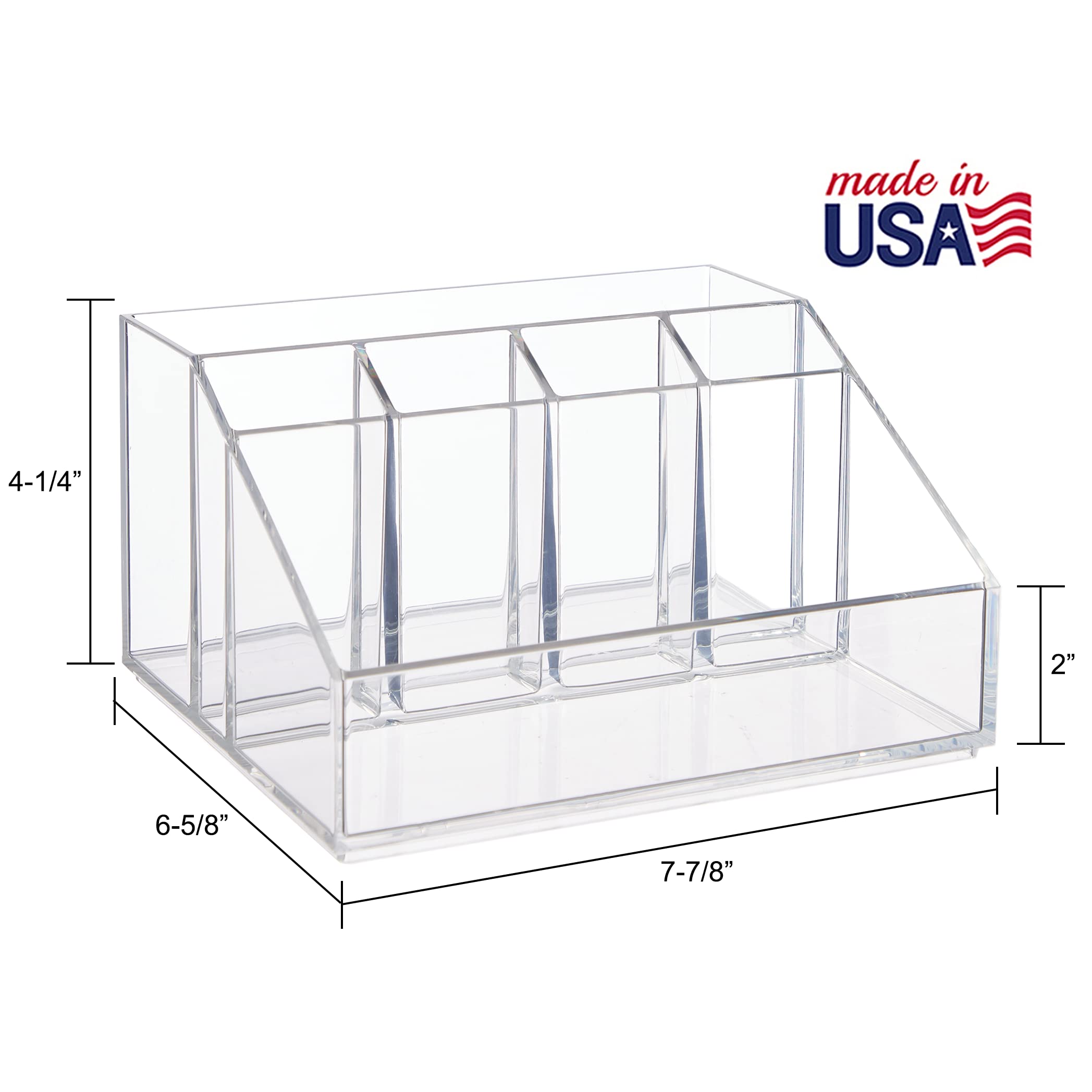 Foto 6 pulgar | Organizador De Maquillaje Stori Chloe De Plástico Transparente Con 6 Compartimentos - Venta Internacional.