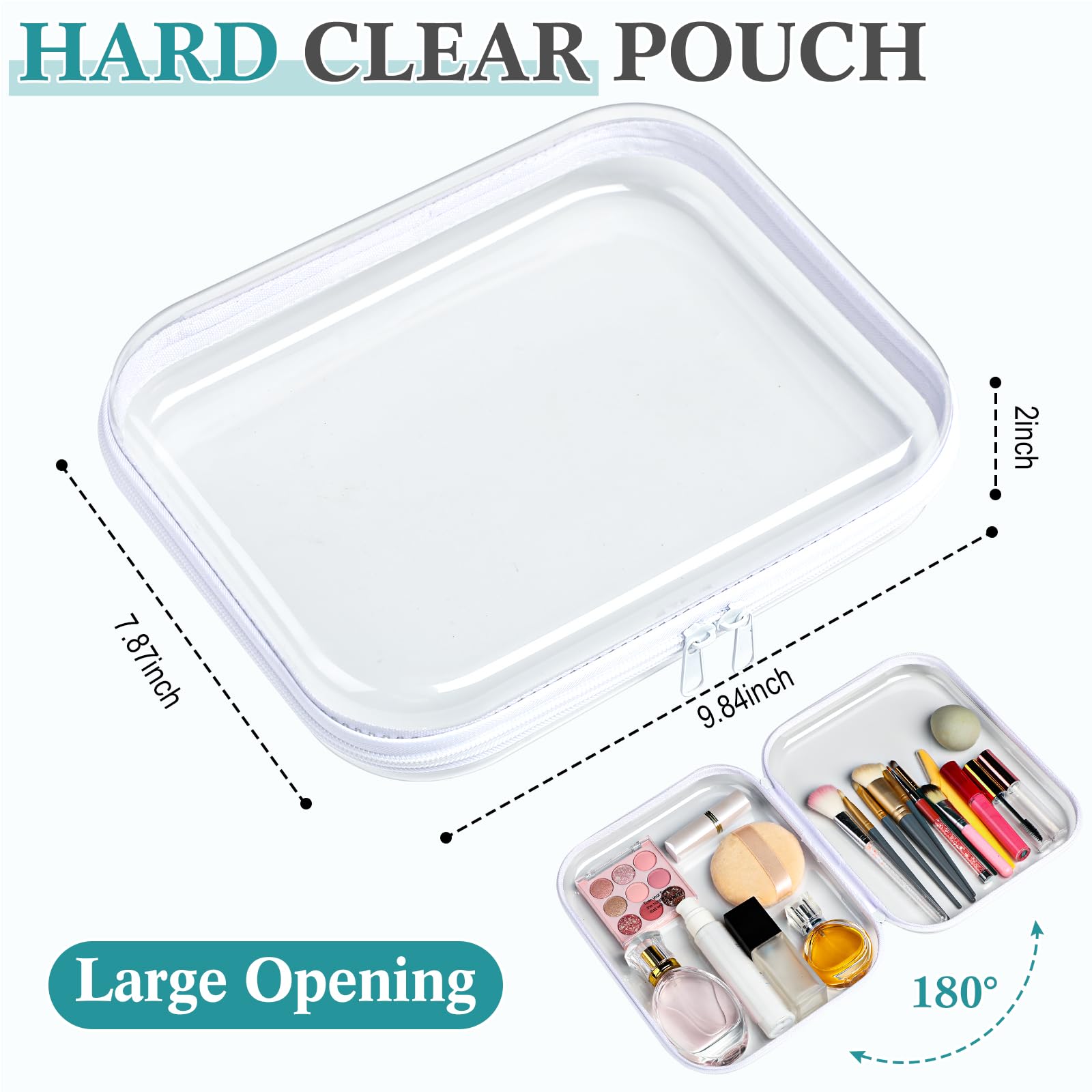 Foto 2 | Estuche Sanwuta De Plástico Duro Transparente Con Cierre  6 Unidades - Venta Internacional.
