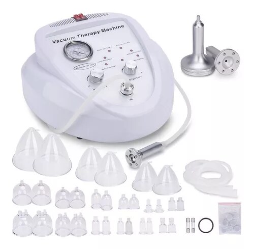 Maquina Terapia Ventosas Vacum Levanta Senos Gluteos Facial $2,660