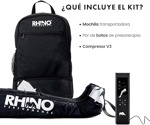 Foto 3 pulgar | Botas De Presoterapia Con Masajeador De Piernas Y Pies Rhino Performance Talla S