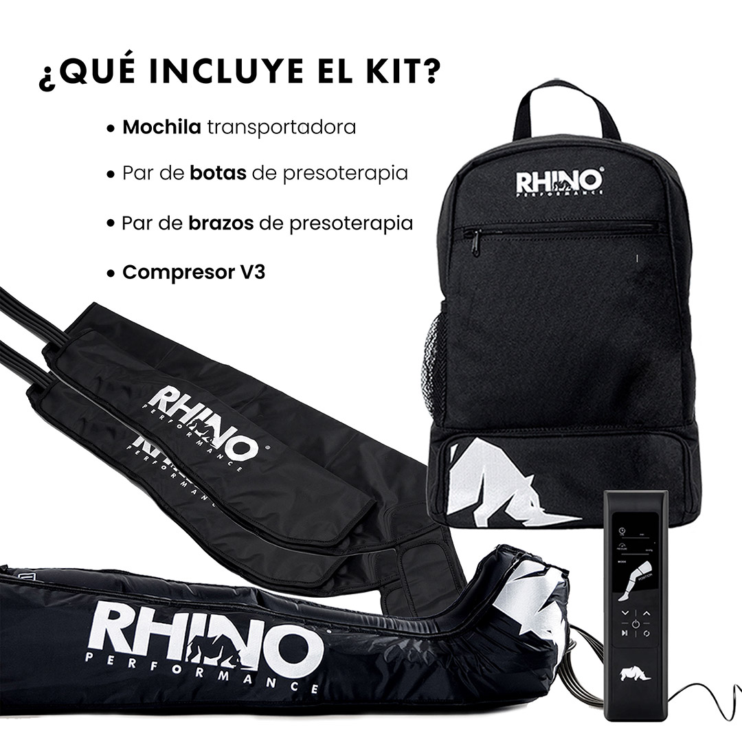 Foto 6 pulgar | Kit De Botas Y Brazos De Presoterapia – Masajeador De Piernas Y Brazos – Rhino Performance Talla Xl
