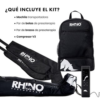 Foto 5 | Kit De Botas Y Brazos De Presoterapia – Masajeador De Piernas Y Brazos – Rhino Performance Talla Xl