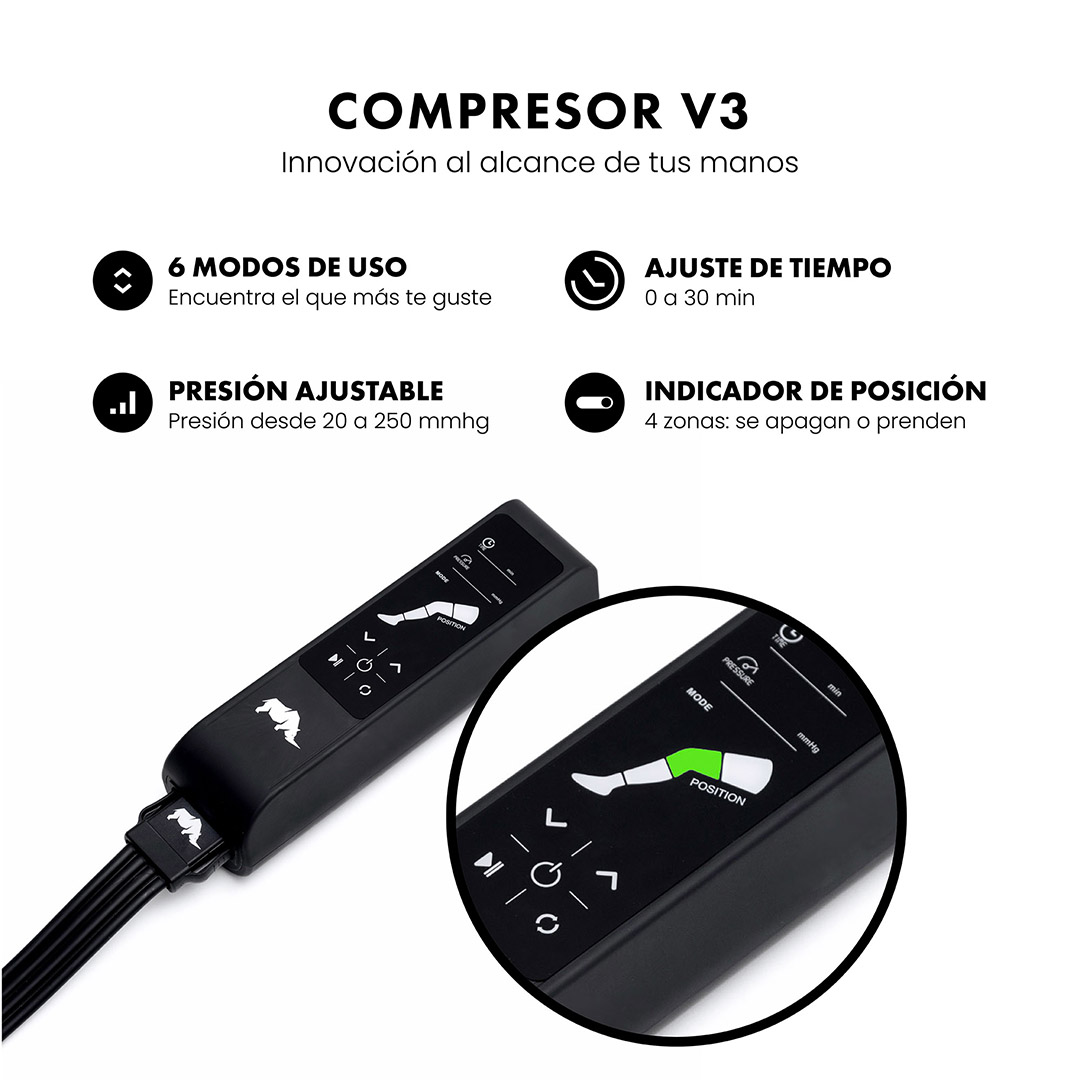 Foto 7 pulgar | Kit De Botas Y Brazos De Presoterapia – Masajeador De Piernas Y Brazos – Rhino Performance Talla Xl