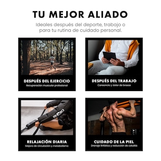 Foto 8 | Kit De Botas Y Brazos De Presoterapia – Masajeador De Piernas Y Brazos – Rhino Performance Talla M