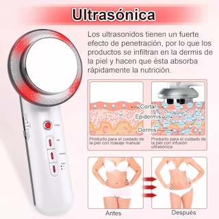 Foto 3 | Masajeador Ultrasónico Eo Safe Imports de Cavitación 3 en 1 Portátil para Adelgazar y Tonificar la Piel