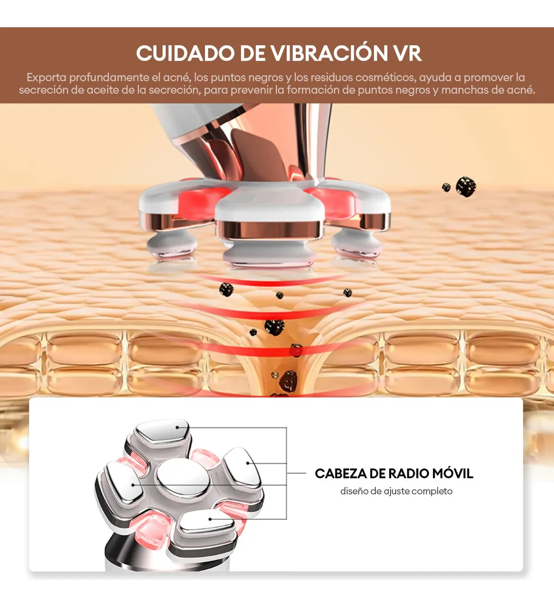 Foto 5 | Masajeador Radiofrecuencia Facial Belug Electroporadores Blanco Rosa