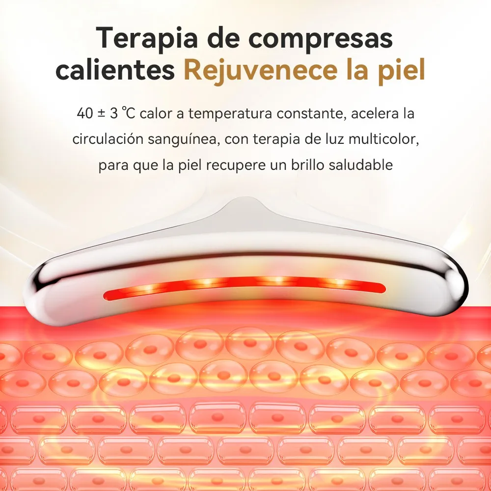 Foto 5 pulgar | Masajeador Facial Ultrasónico 5 Es 1 Ems Vibración D/af Blanco