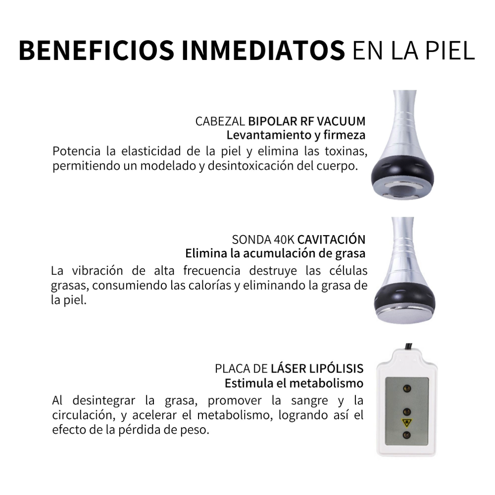 Foto 3 | Máquina Multifuncional Cavitación Clinicparts 9 en 1 80k Profesional