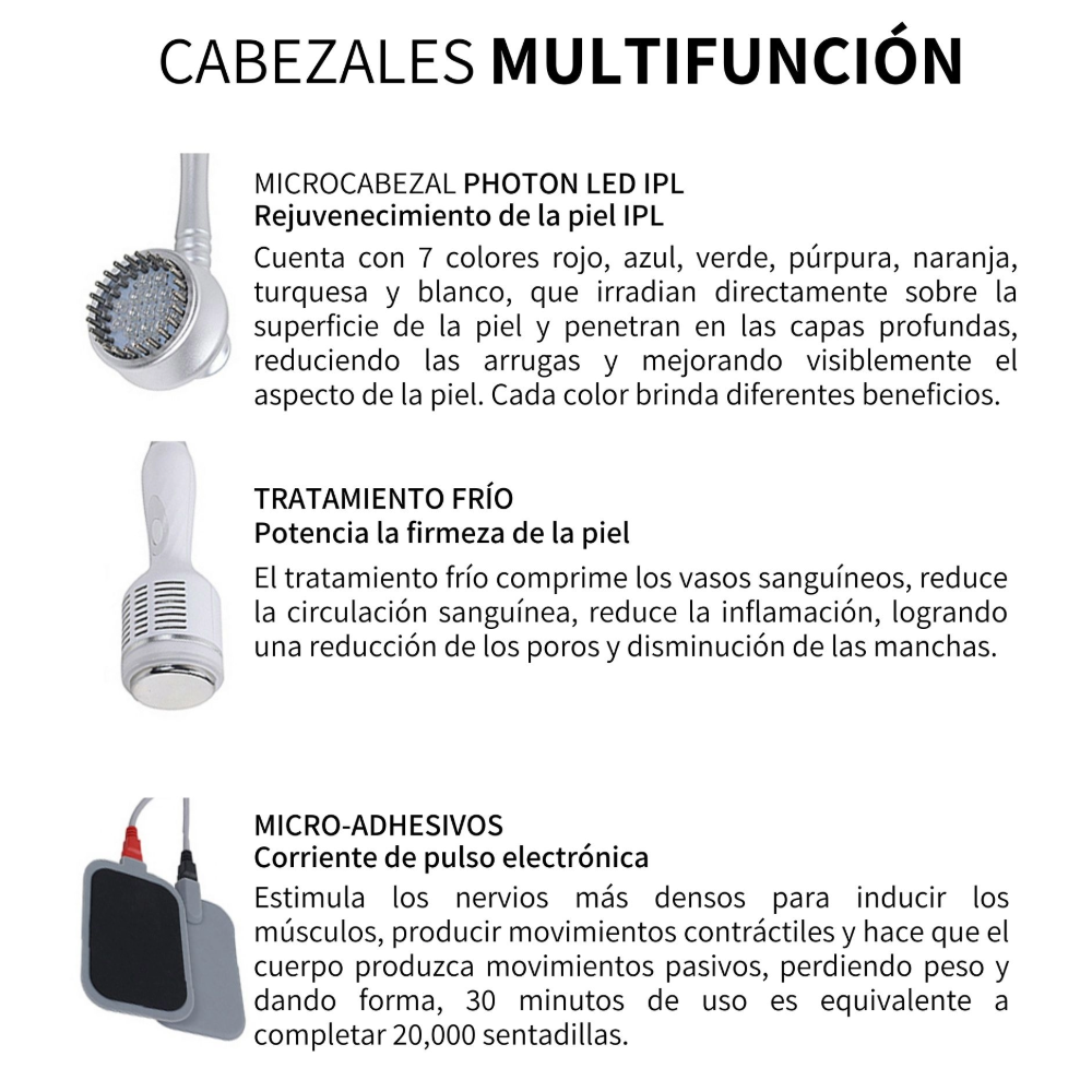 Foto 5 pulgar | Máquina Multifuncional Cavitación Clinicparts 9 en 1 80k Profesional