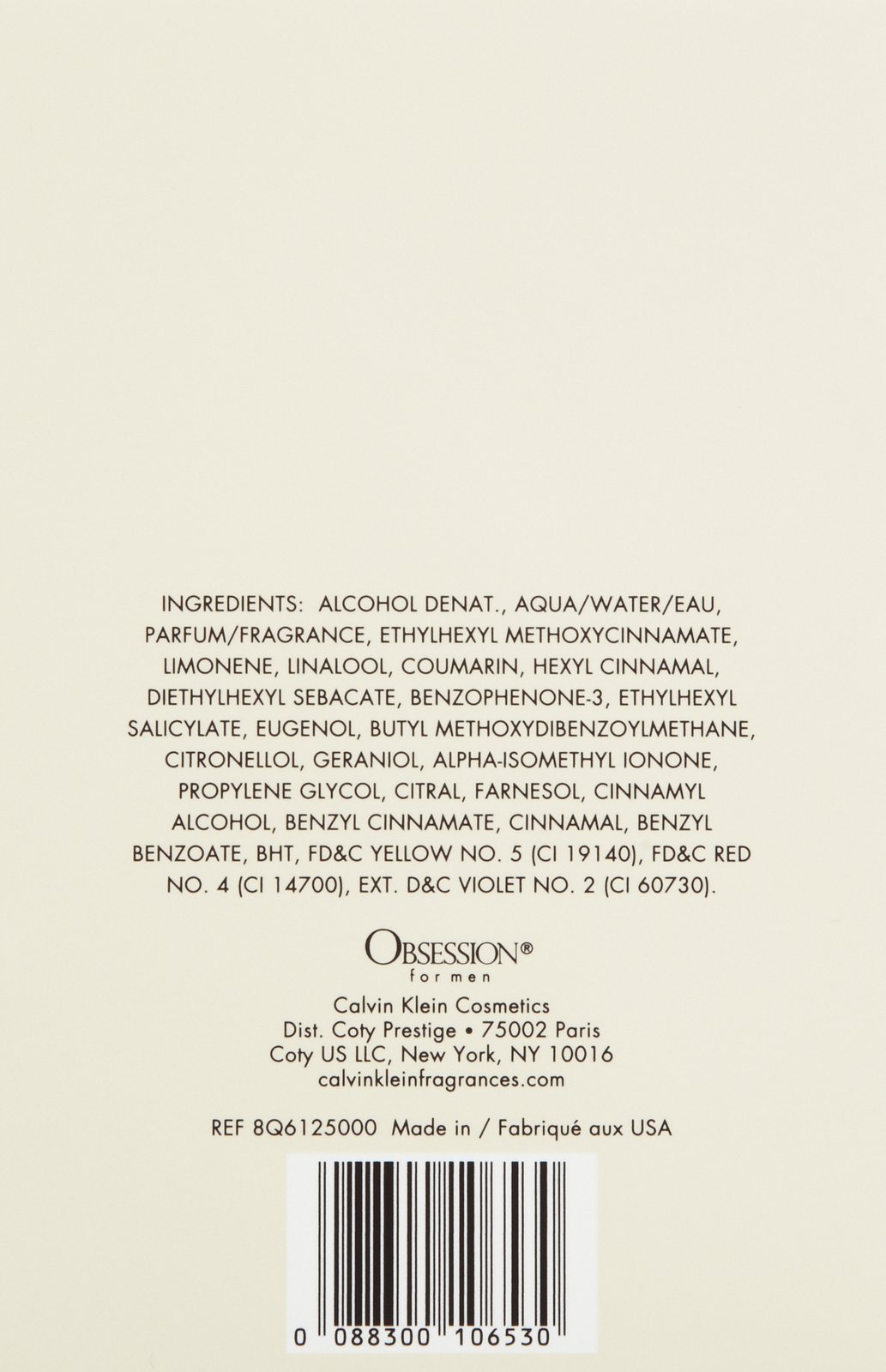 Foto 2 | Loción para Afeitado Calvin Klein Obsession para Hombre 125 Ml - Venta Internacional