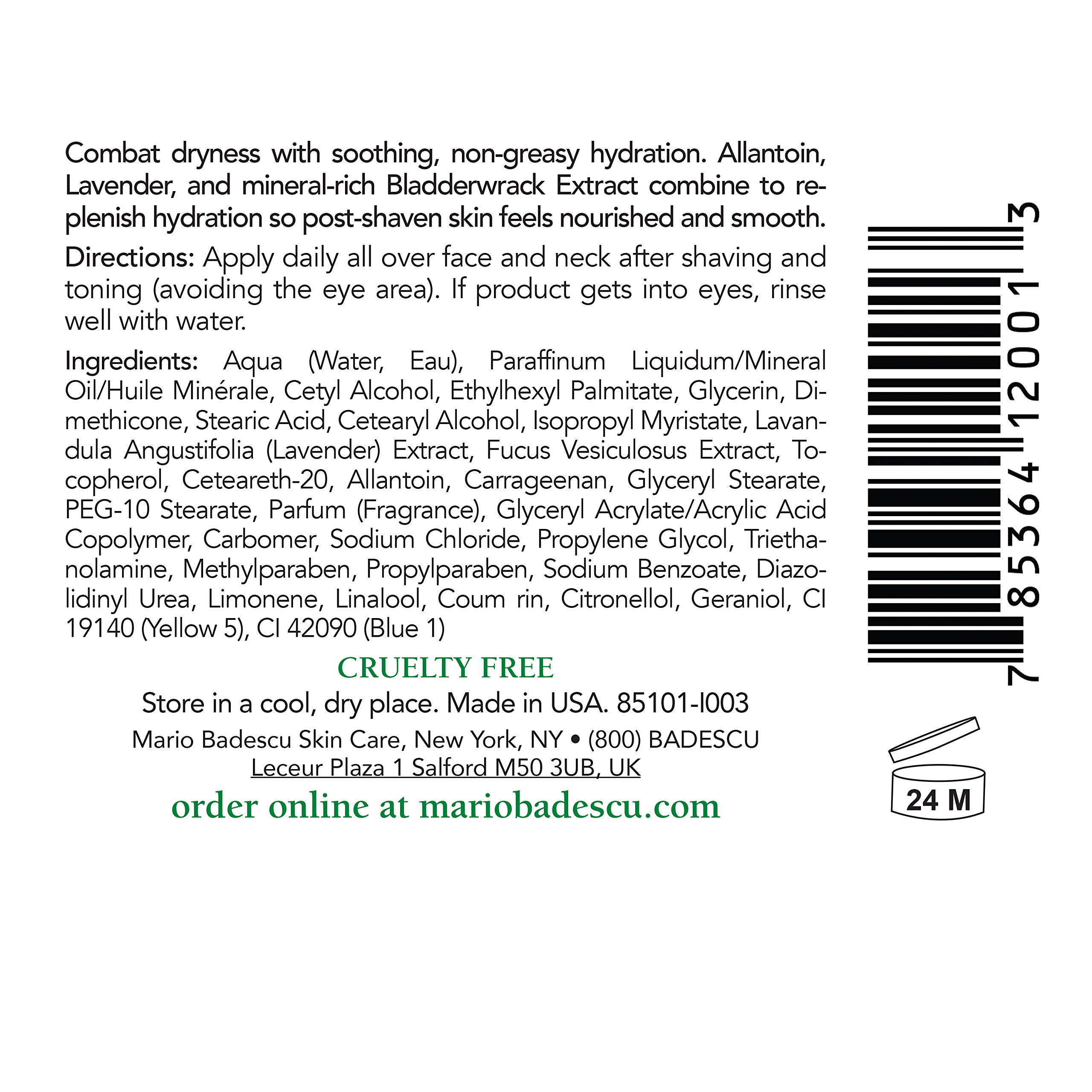 Foto 2 | Crema Hidratante Mario Badescu Para Después Del Afeitado, 60 Ml - Venta Internacional.