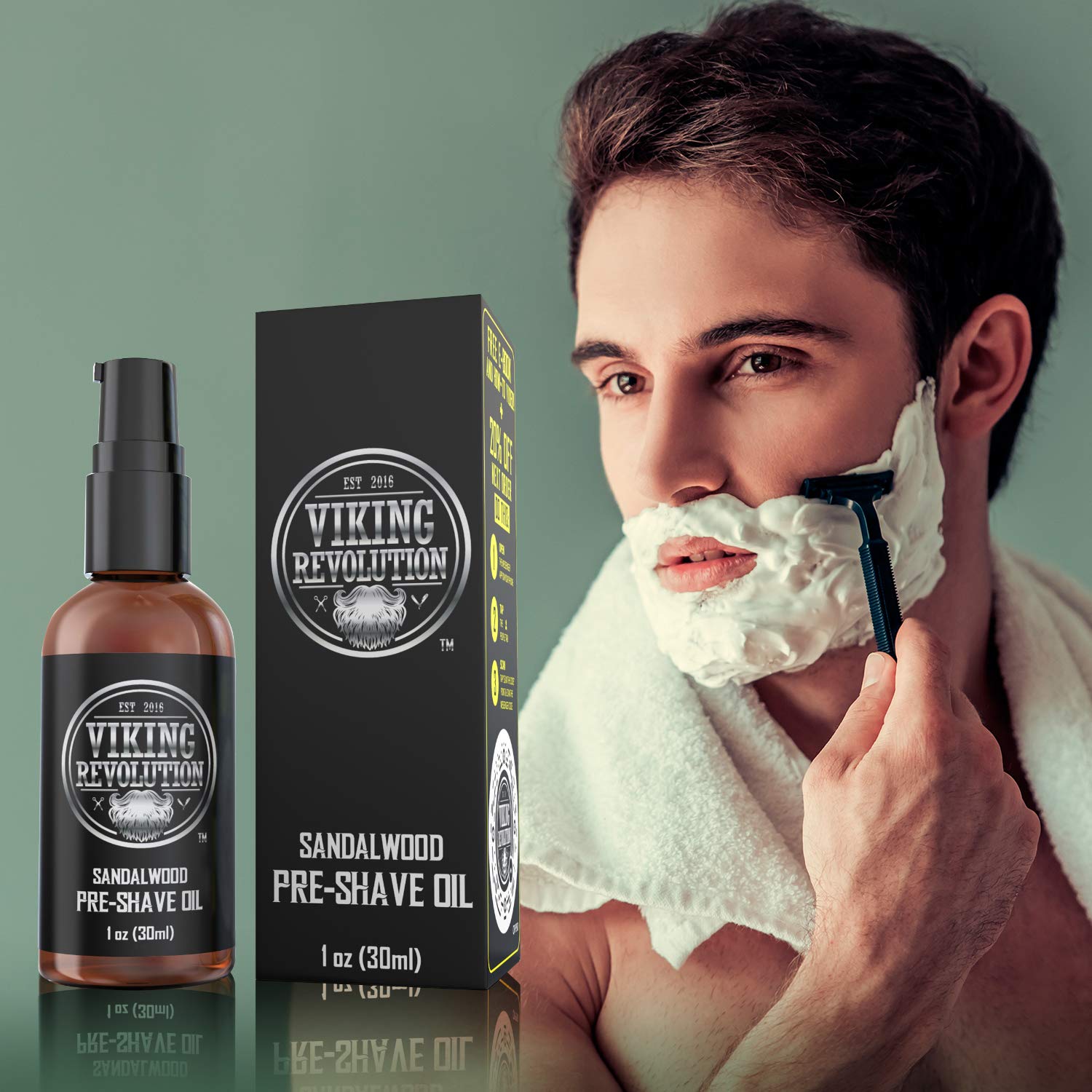 Foto 6 | Aceite De Preafeitado Viking Revolution Sandalwood Para Hombre - Venta Internacional.