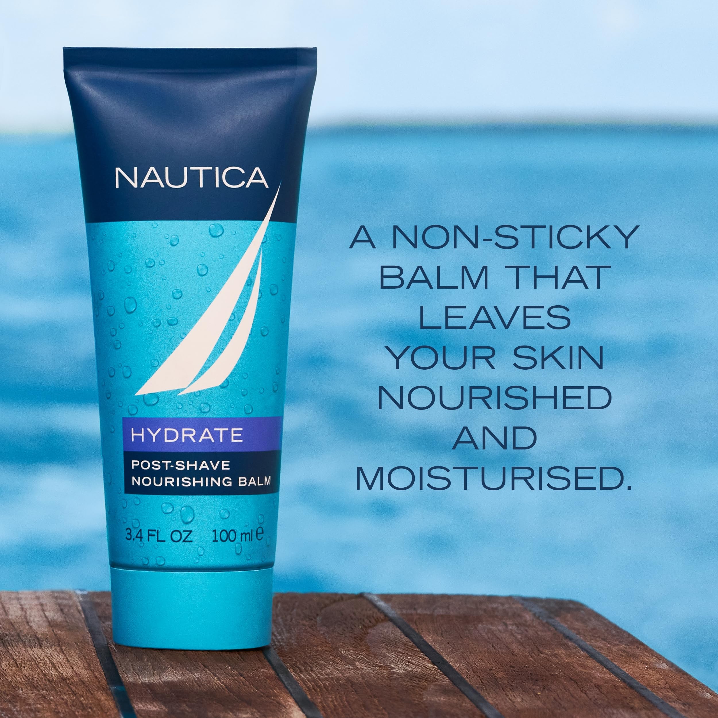 Foto 2 | Bálsamo Nutritivo Para Después Del Afeitado Nautica Grooming 100 Ml - Venta Internacional.