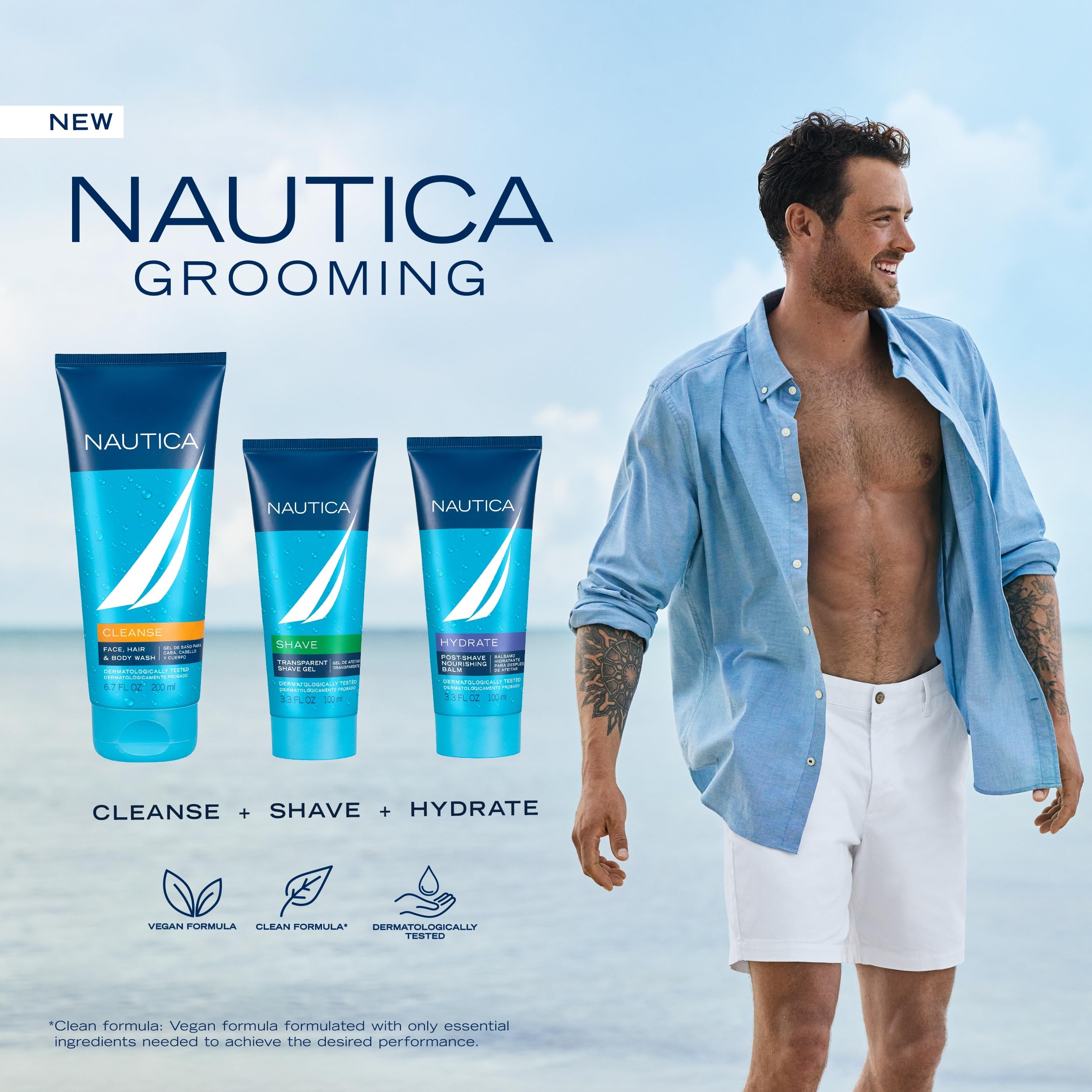 Foto 4 pulgar | Bálsamo Nutritivo Para Después Del Afeitado Nautica Grooming 100 Ml - Venta Internacional.