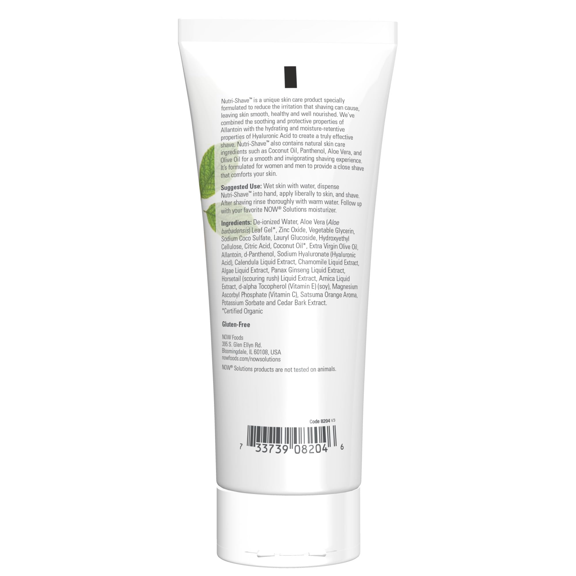 Foto 3 pulgar | Crema De Afeitar Now Foods Solutions Nutri-shave 240 Ml - Venta Internacional.