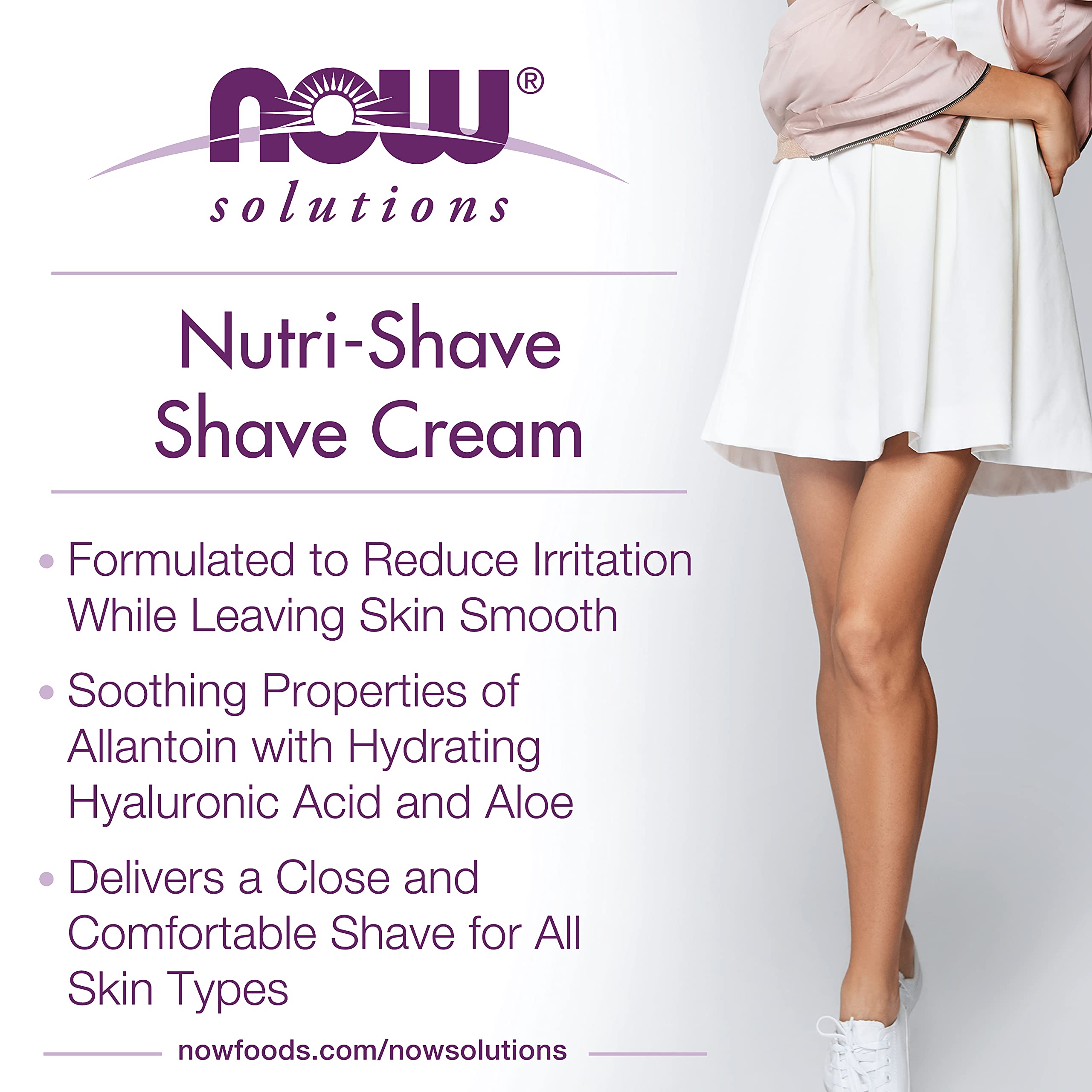 Foto 4 pulgar | Crema De Afeitar Now Foods Solutions Nutri-shave 240 Ml - Venta Internacional.