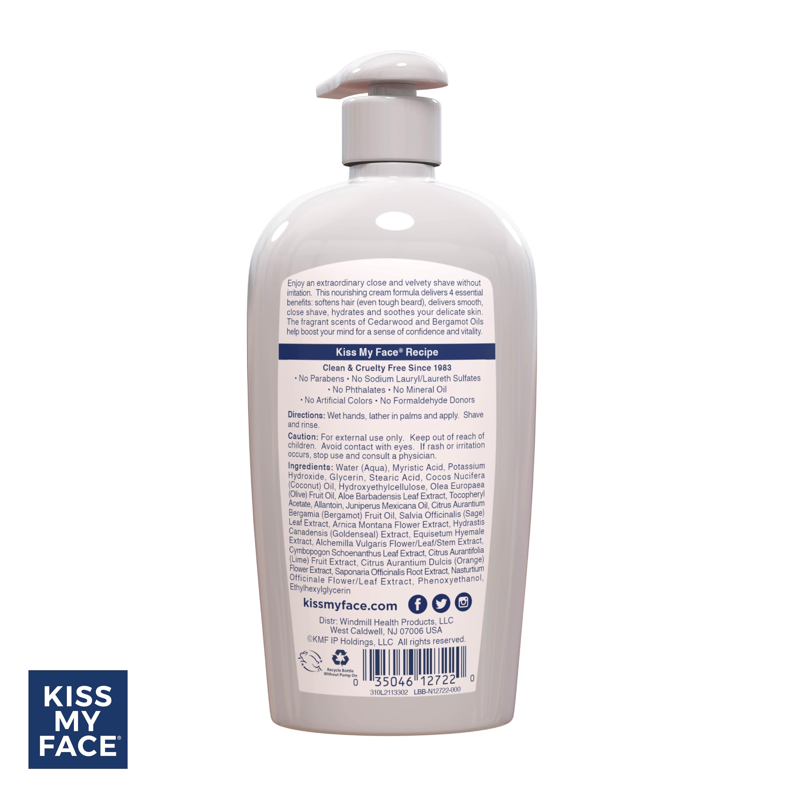 Foto 7 pulgar | Crema De Afeitar Kiss My Face Cedarwood + Bergamot 325ml - Venta Internacional.