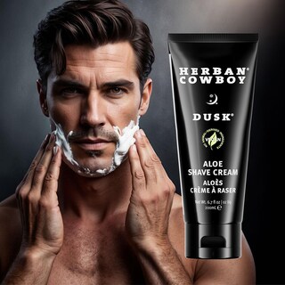 Foto 3 | Crema De Afeitar Herban Cowboy Premium Hecha Con Aceite De Oliva 200 Ml Dusk - Venta Internacional.