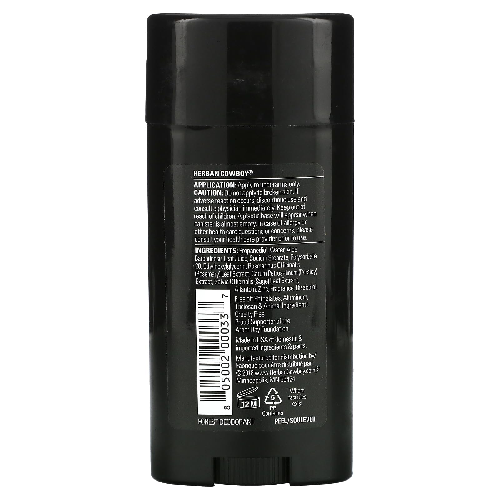 Foto 2 | Desodorante Herban Cowboy Forest Con Infusión De Aloe  82 Ml - Venta Internacional.