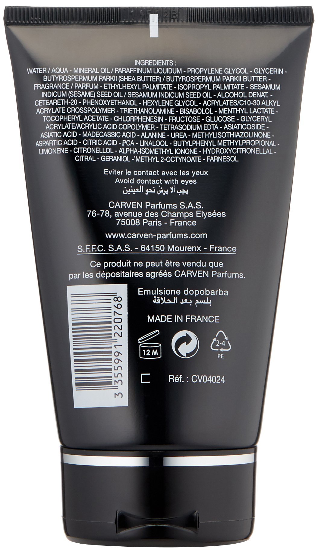 Foto 3 pulgar | Bálsamo Para Después Del Afeitado Carven Pour Homme 100 Ml Para Hombre - Venta Internacional.