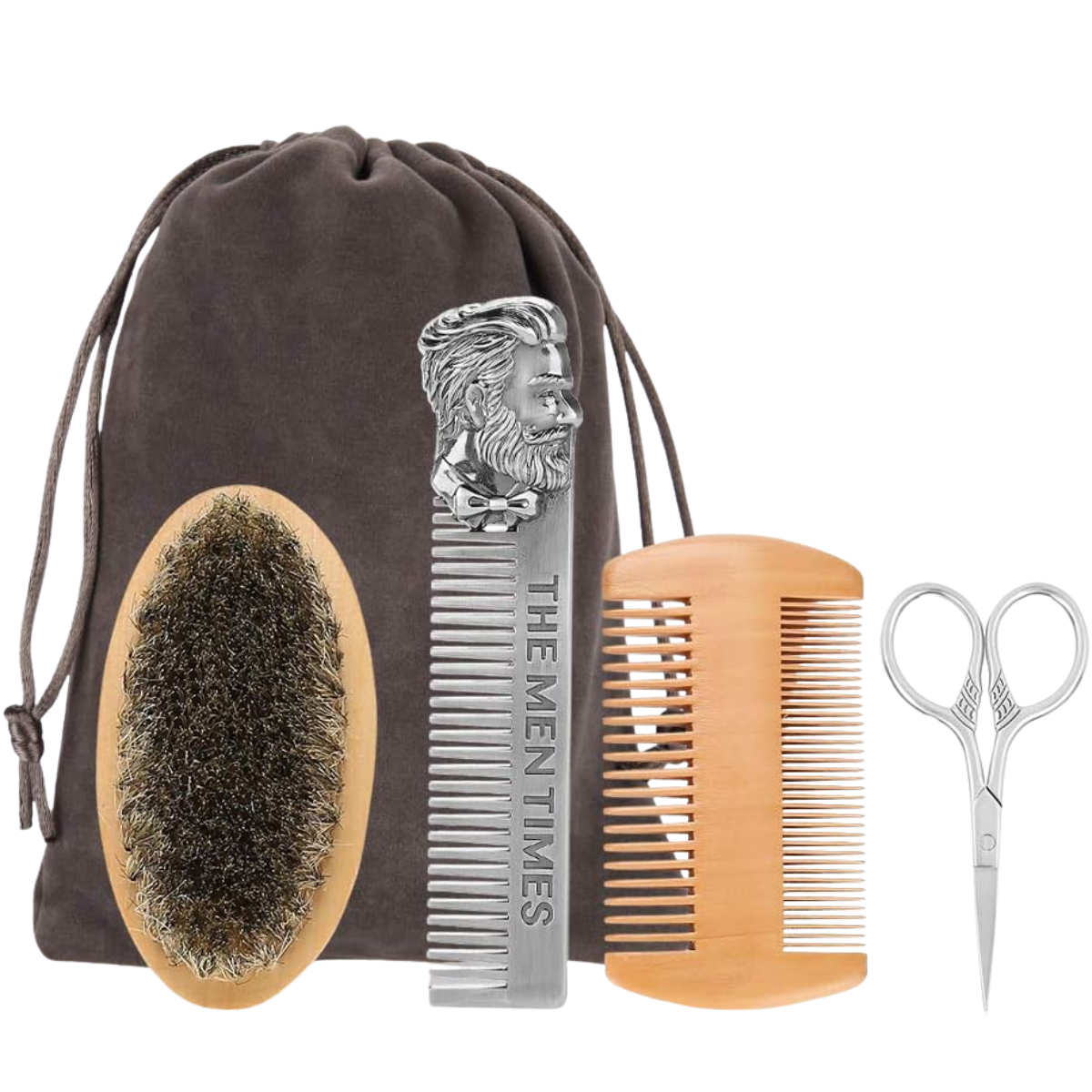 Foto 2 pulgar | 5 Piezas Kit Barba Accesorios Cuidado Y Rasurado Barba