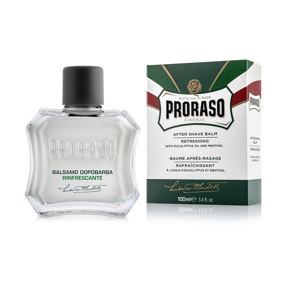 Foto 3 pulgar | Bálsamo para Barba Proraso Eucalipto y Mentol 2 Piezas de 100 ml C/U