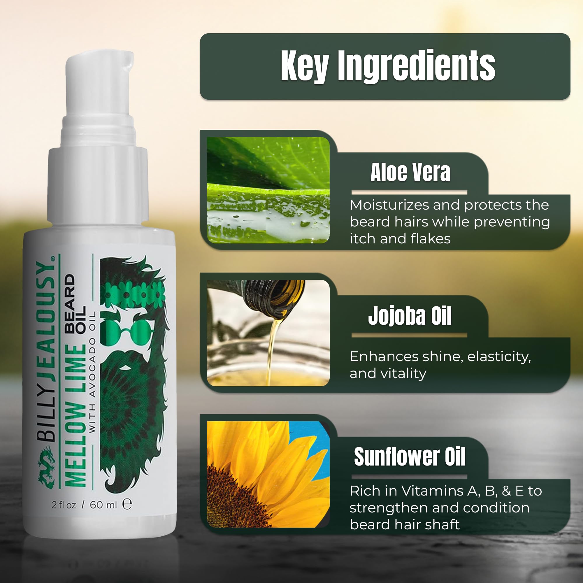Foto 3 pulgar | Aceite Para Barba Billy Jealousy Weightless Hidratante 60 Ml Mellow Lime - Venta Internacional.