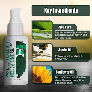 Foto 2 | Aceite Para Barba Billy Jealousy Weightless Hidratante 60 Ml Mellow Lime - Venta Internacional.