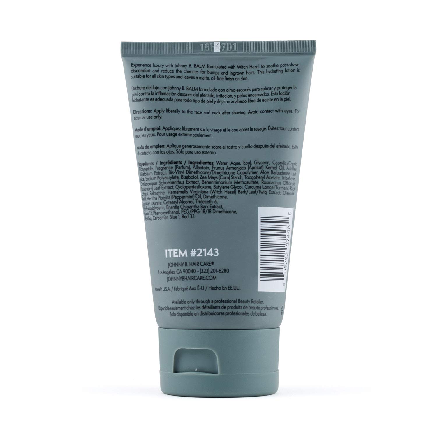 Foto 3 | Bálsamo Para Después Del Afeitado Johnny B. Professional All-natural 100 Ml - Venta Internacional.