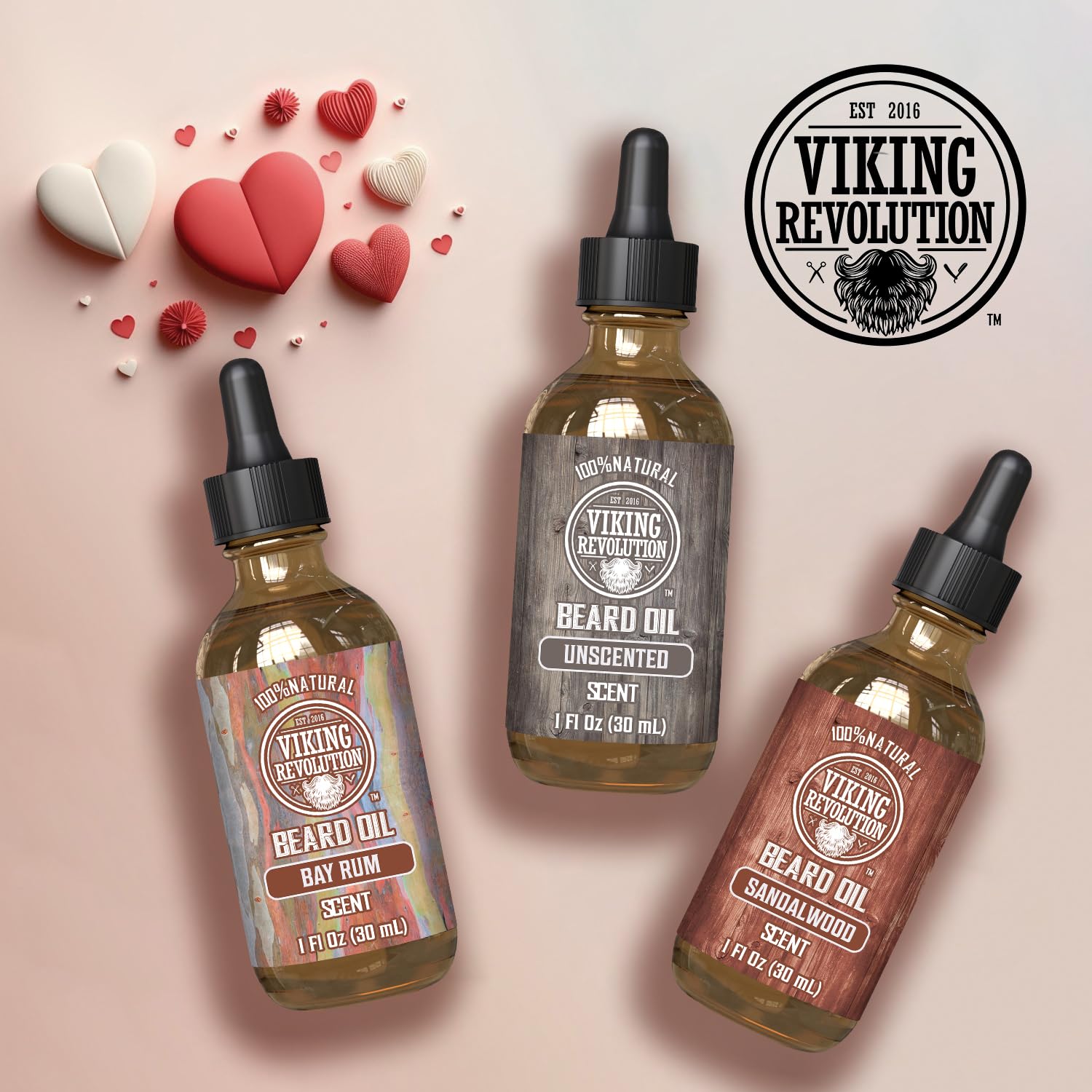 Foto 3 pulgar | Aceite Para Barba Viking Revolution, Paquete De 3 Unidades, 30 Ml, Sándalo, Sin Perfume - Venta Internacional.