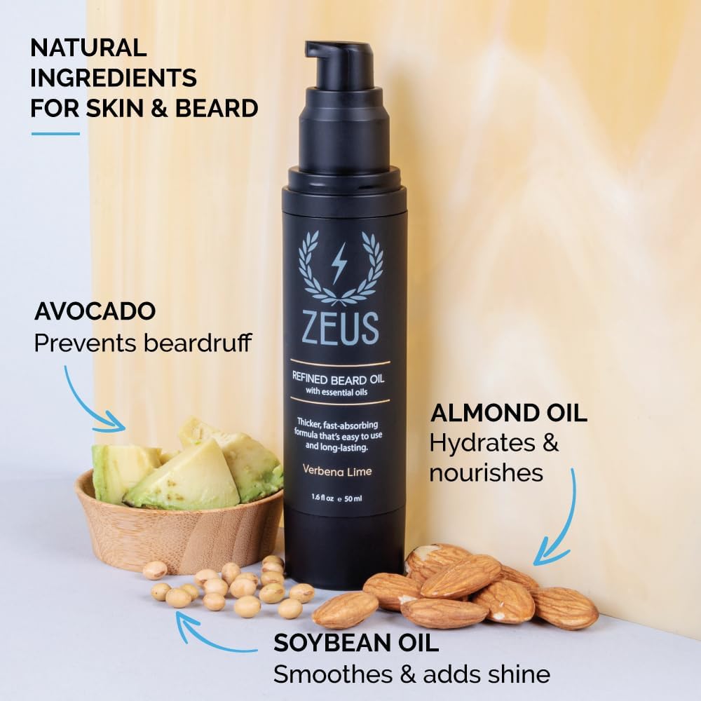 Foto 3 pulgar | Aceite Para Barba Zeus Refined Leave In Acondicionador, 50 Ml, Vainilla Y Ron - Venta Internacional.