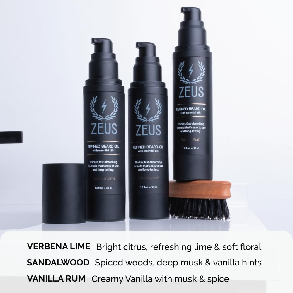 Foto 7 pulgar | Aceite Para Barba Zeus Refined Leave In Acondicionador, 50 Ml, Vainilla Y Ron - Venta Internacional.