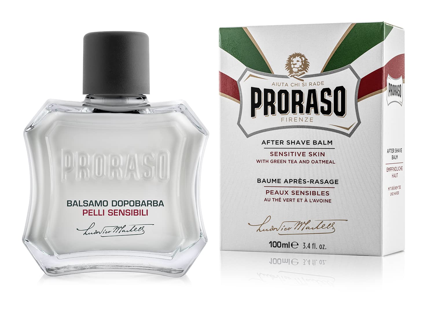 Bálsamo Para Después Del Afeitado Proraso Sensitive Skin Con Avena 100 Ml - Venta Internacional.