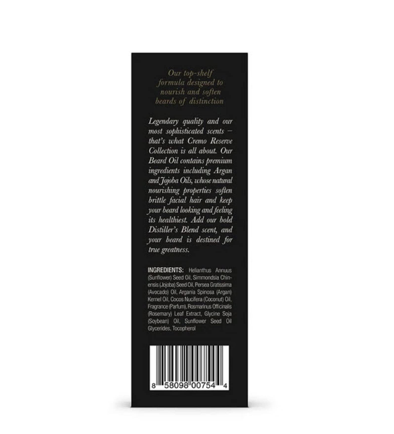 Foto 6 pulgar | Aceite Para Barba Cremo Distiller's Blend Reserve Collection 30 Ml - Venta Internacional.