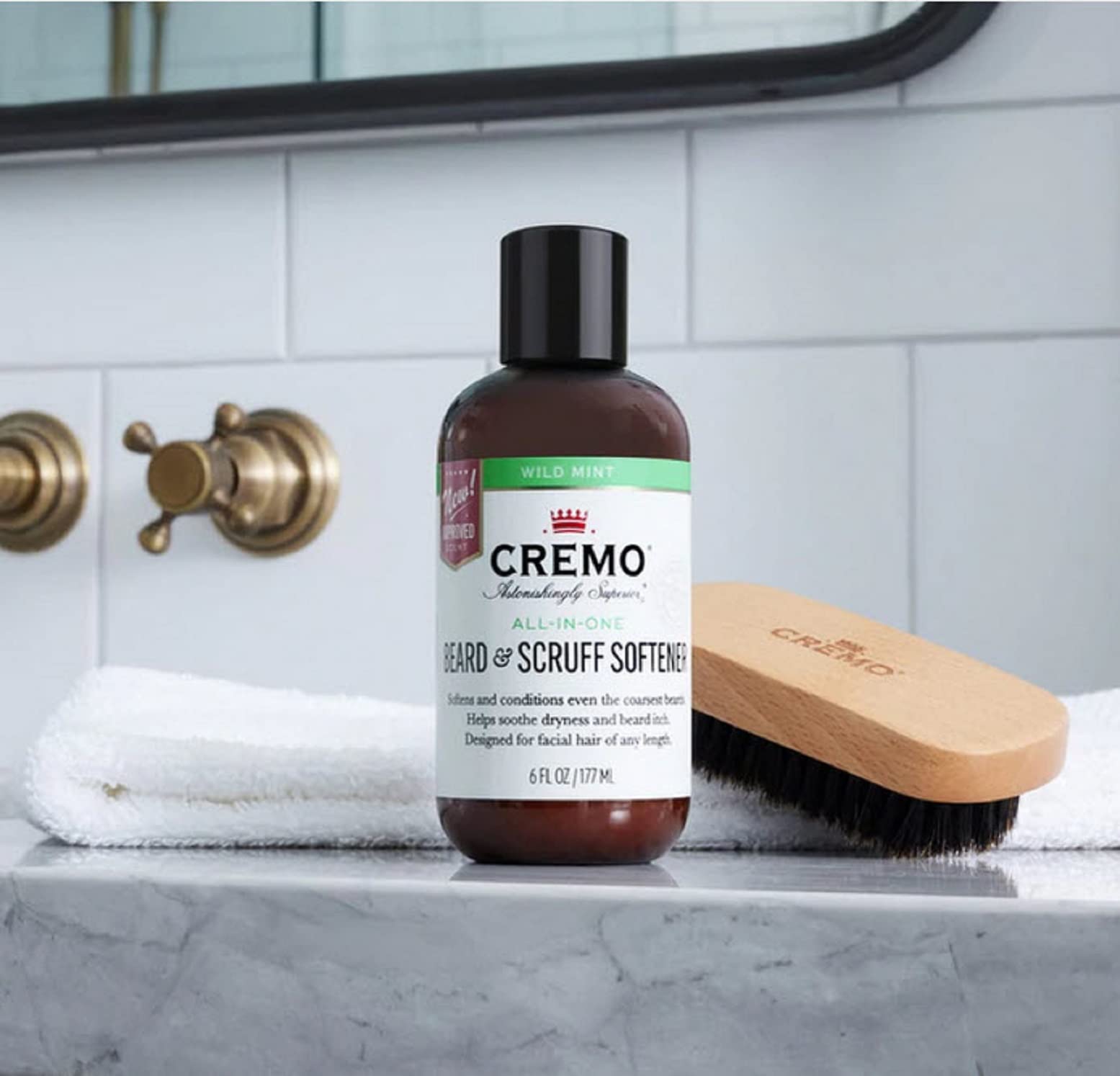 Foto 3 | Crema Suavizante Para Barba Y Piel, Menta Silvestre, 180 Ml - Venta Internacional.