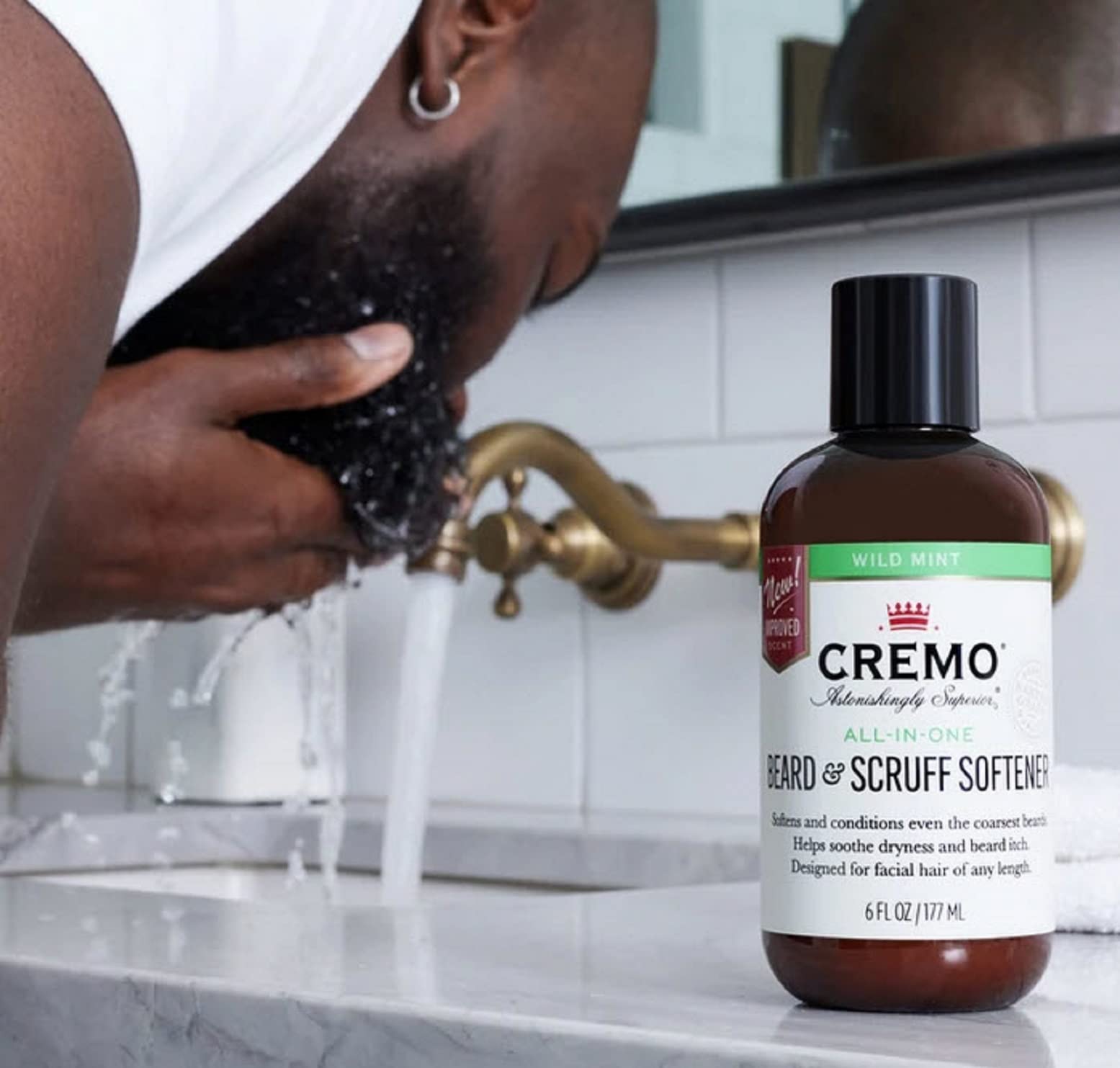 Foto 4 | Crema Suavizante Para Barba Y Piel, Menta Silvestre, 180 Ml - Venta Internacional.