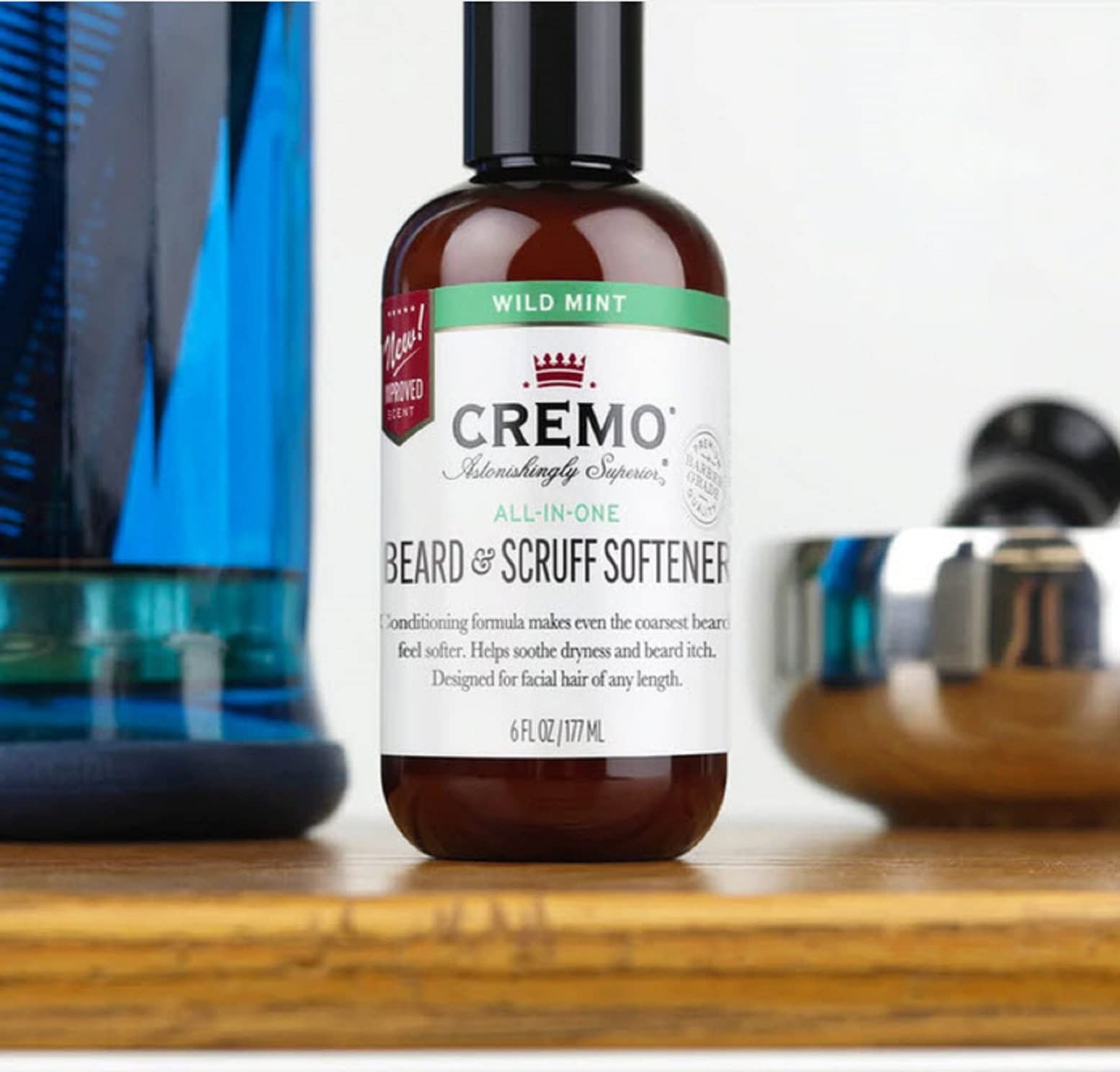 Foto 6 pulgar | Crema Suavizante Para Barba Y Piel, Menta Silvestre, 180 Ml - Venta Internacional.