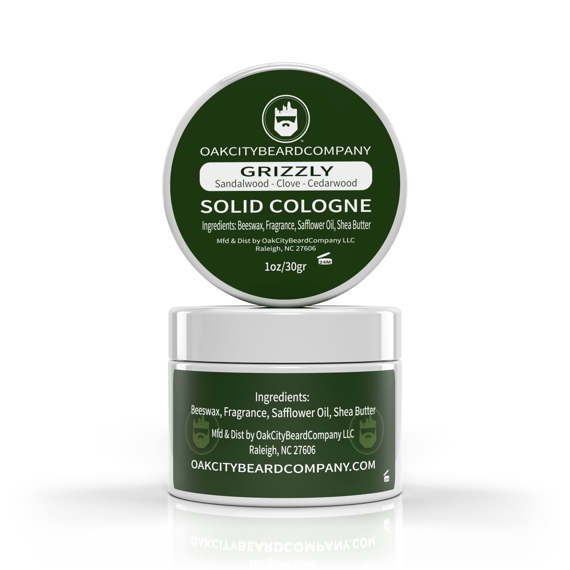 Foto 2 pulgar | Colonia Sólida Oak City Beard Company Grizzly, 30 Ml, Sándalo - Venta Internacional.