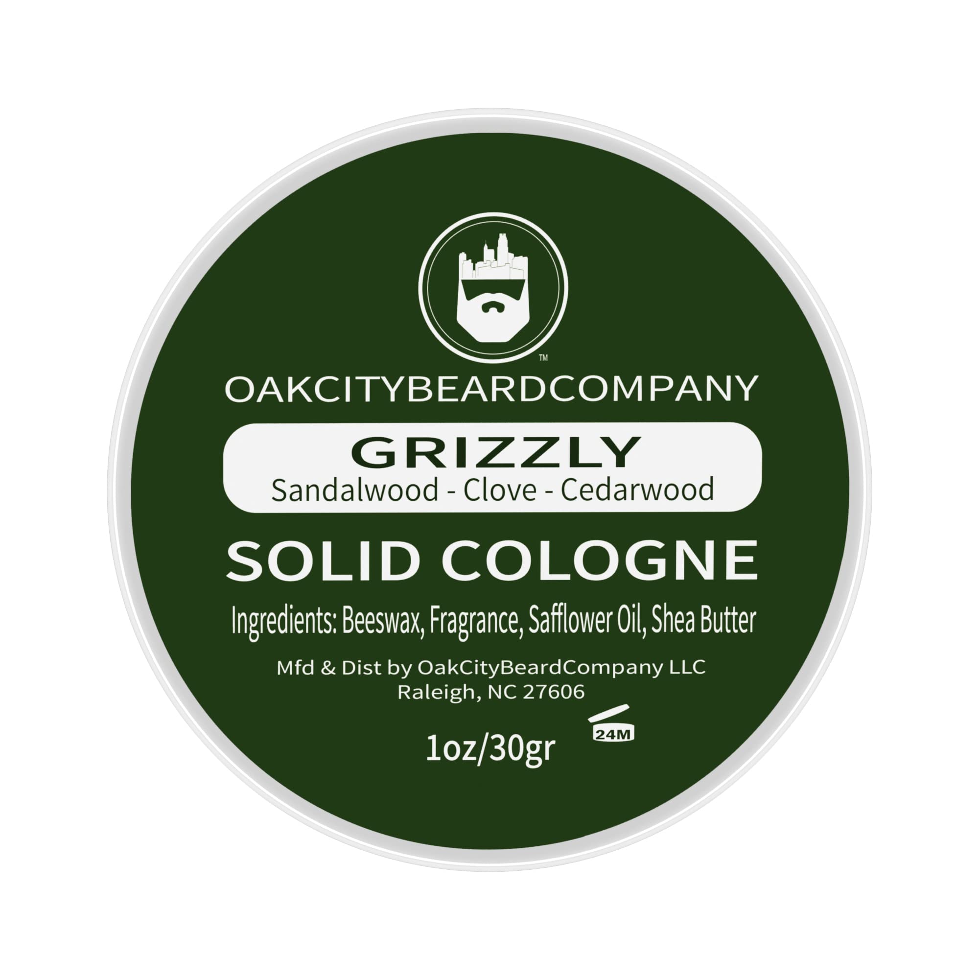 Foto 4 pulgar | Colonia Sólida Oak City Beard Company Grizzly, 30 Ml, Sándalo - Venta Internacional.
