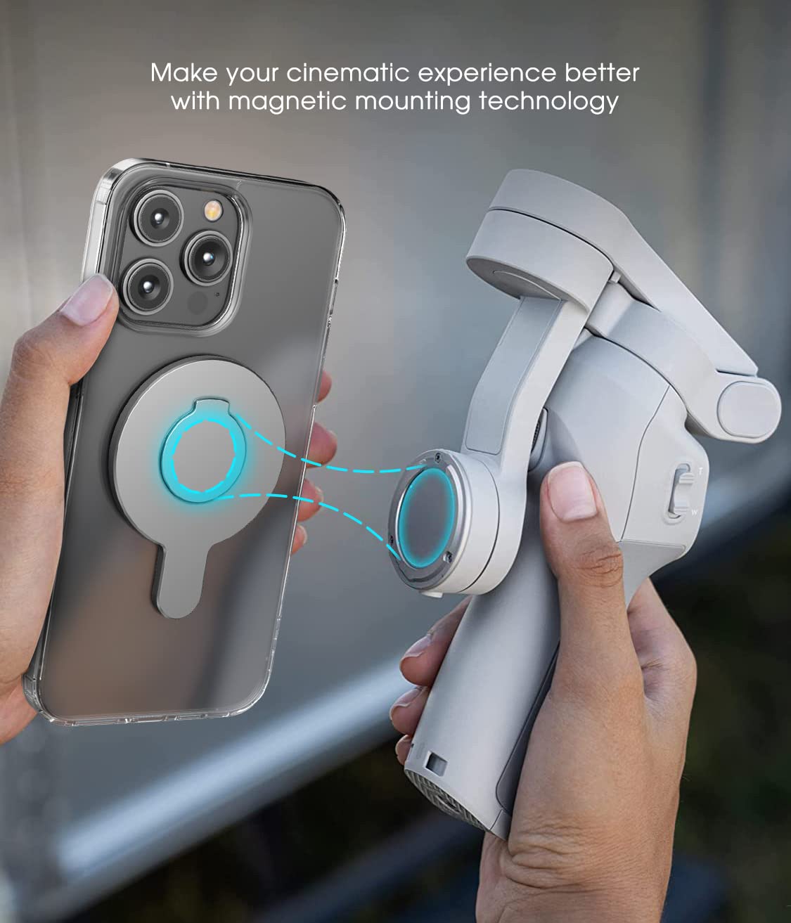 Foto 4 pulgar | Adaptador Magnético Para Estabilizador De Cardán Para Teléfonos Inteligentes Dji Om - Venta Internacional.
